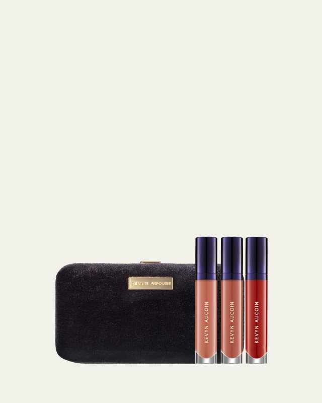 Velveteen Lip Clutch